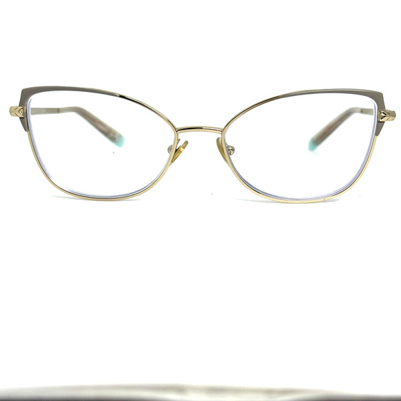 Tiffany Eyeglasses TF 6133 Pale Gold/Camel Size, 53-16-140 Cat eye H18891 - Picture 1 of 7